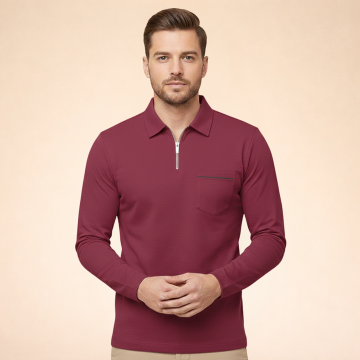 Parker | Long Sleeve Polo Shirt – Elegant, Breathable & Versatile 5