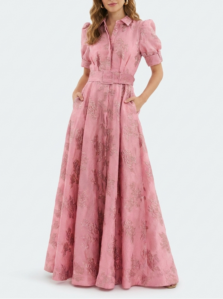 Pavla | Womens Dress Retro Wedding Guest High-Waisted Elegant Style 0
