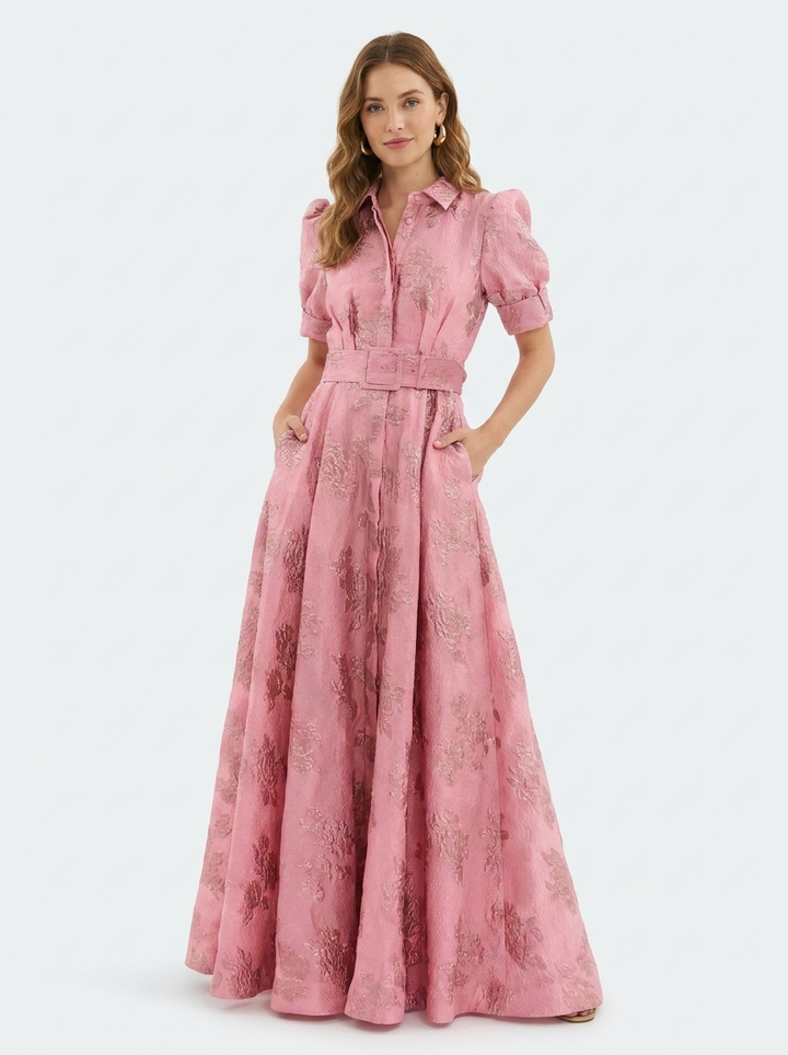 Pavla | Womens Dress Retro Wedding Guest High-Waisted Elegant Style 1