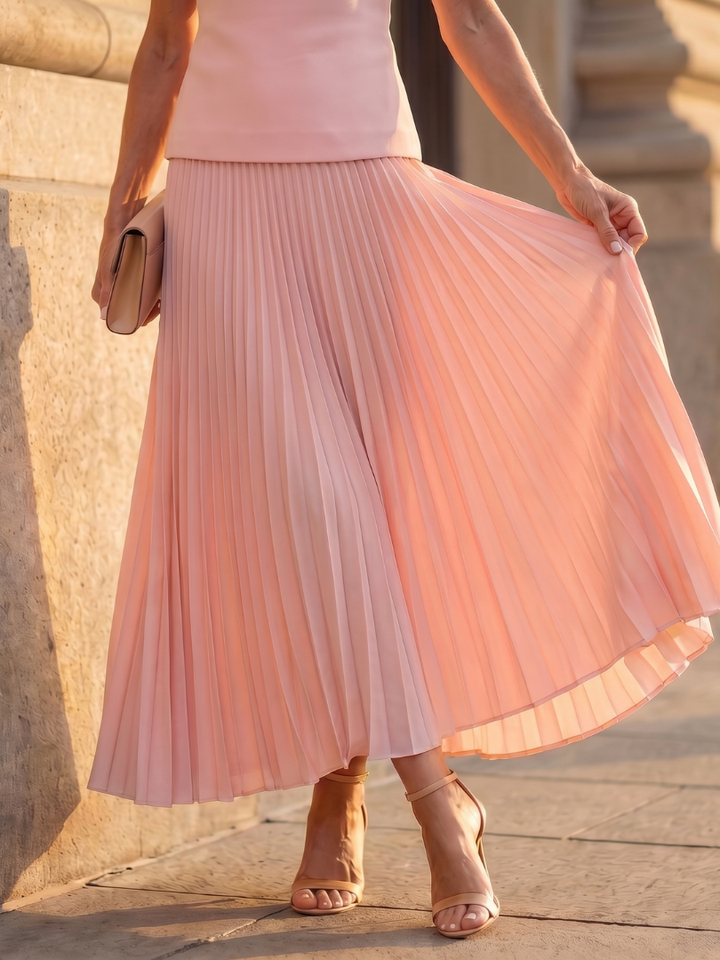 Pavona | Elegant Women's Dress with Structured Bodice & Flowing Pleated Skirt 7