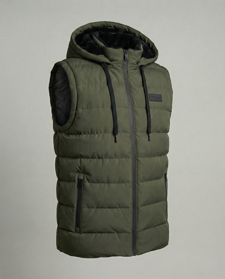 Paxel | Stylish, Warm & Functional Black Puffer Vest for Women 7