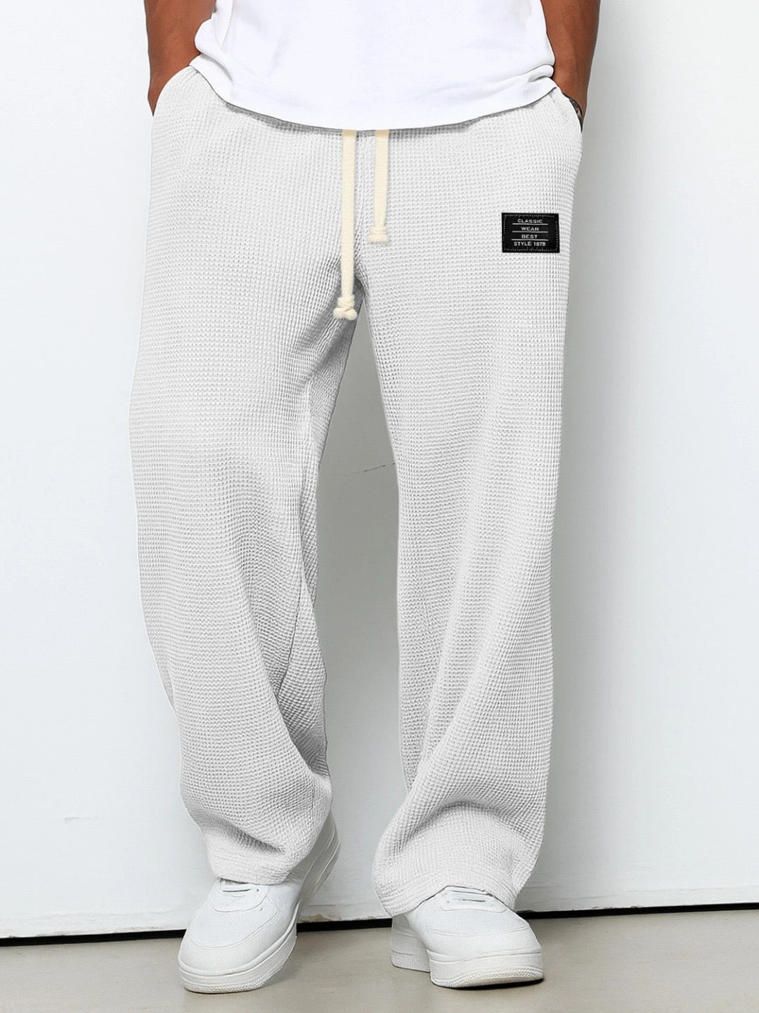 Paxel | Wide Leg Trousers Adjustable Waistband Casual Comfort Fit 1