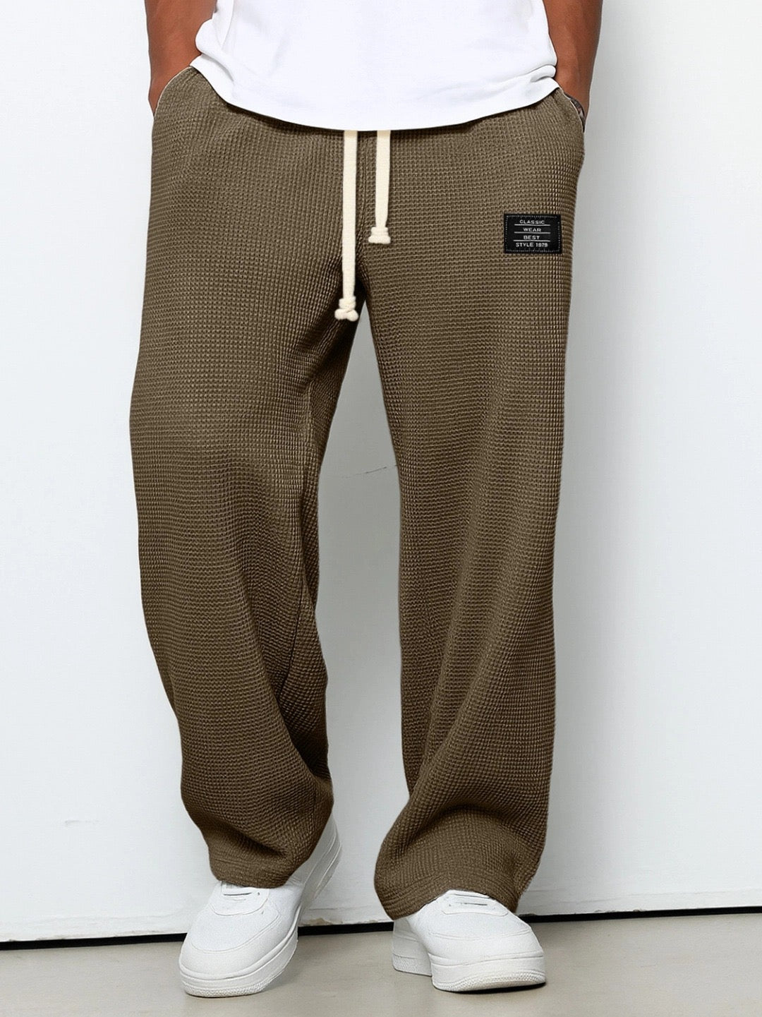 Paxel | Wide Leg Trousers Adjustable Waistband Casual Comfort Fit 7