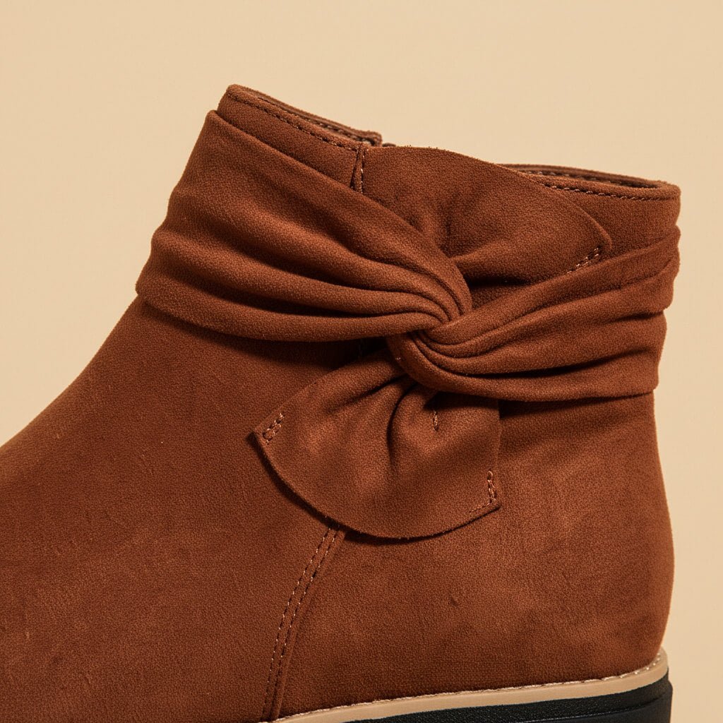 Penelope Suede Bow Boots 6