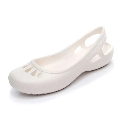 Penelope | Women's Comfortable Sandals Lightweight Waterproof Jelly Flat Cut-Out Slides 4
