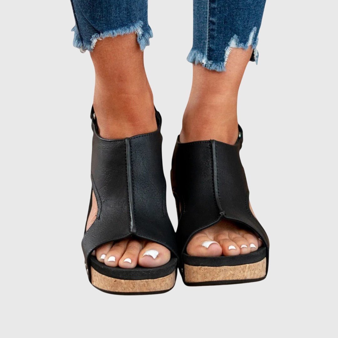 Penelope | Women's Orthopedic Cork Wedge Open-Toe Comfortable Sandals 6