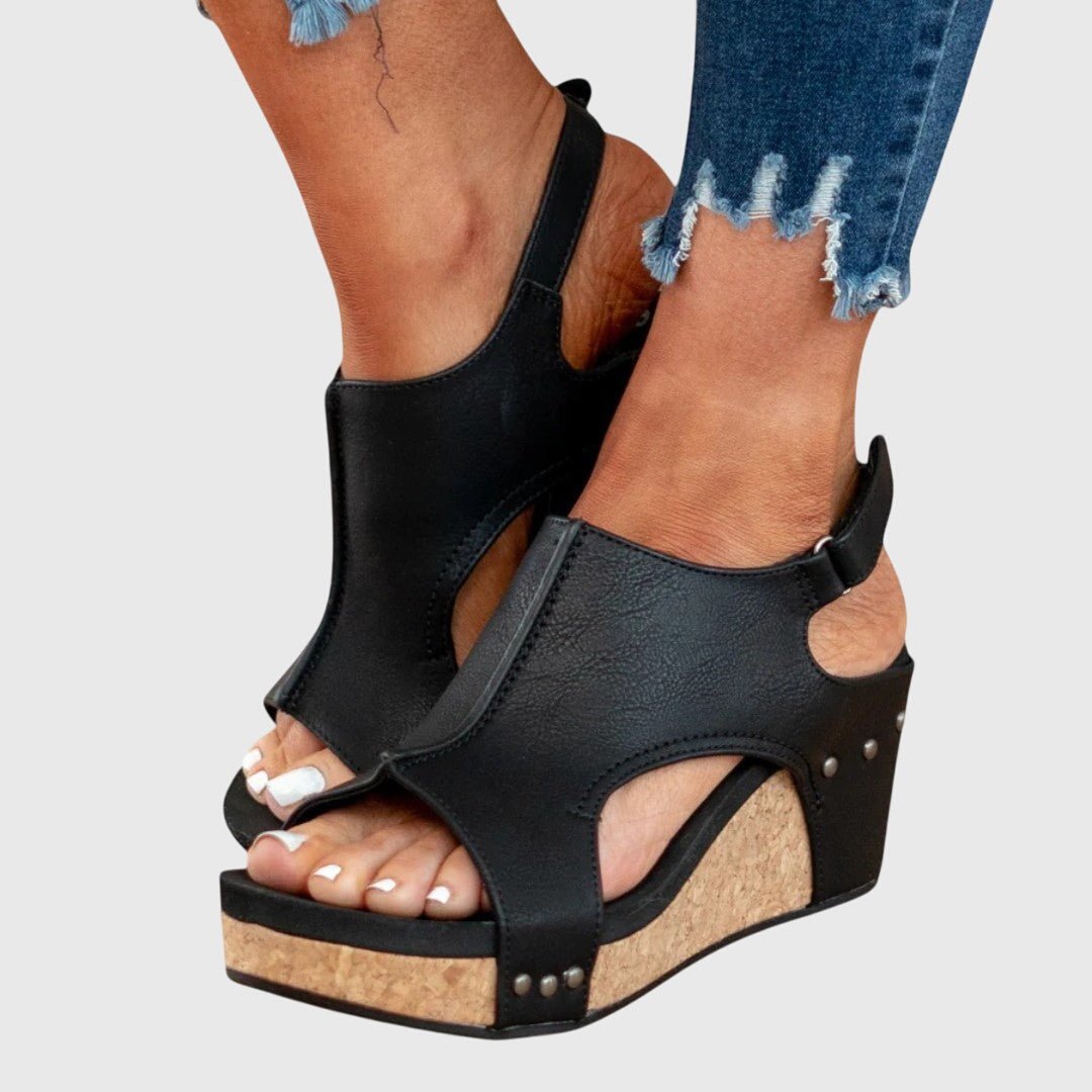 Penelope | Women's Orthopedic Cork Wedge Open-Toe Comfortable Sandals 7