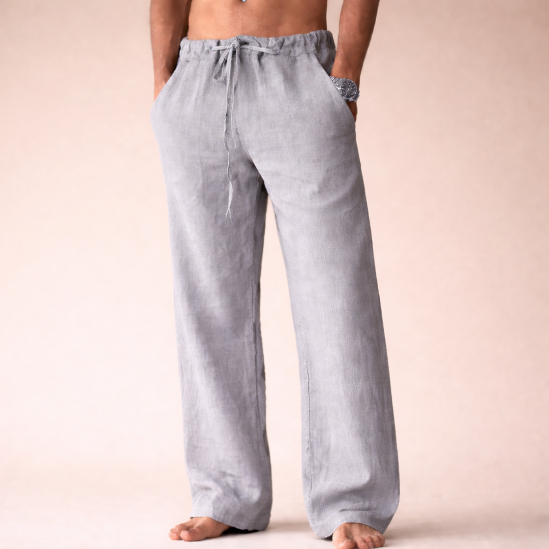 Phelan | White Linen Trousers – Breathable, Comfortable & Perfect for Summer 4
