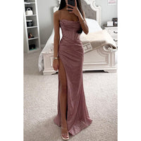 Evelynn | Lässiges Kleid mit Schlitz, lockerer Passform, Party- und Abschlussballkleid