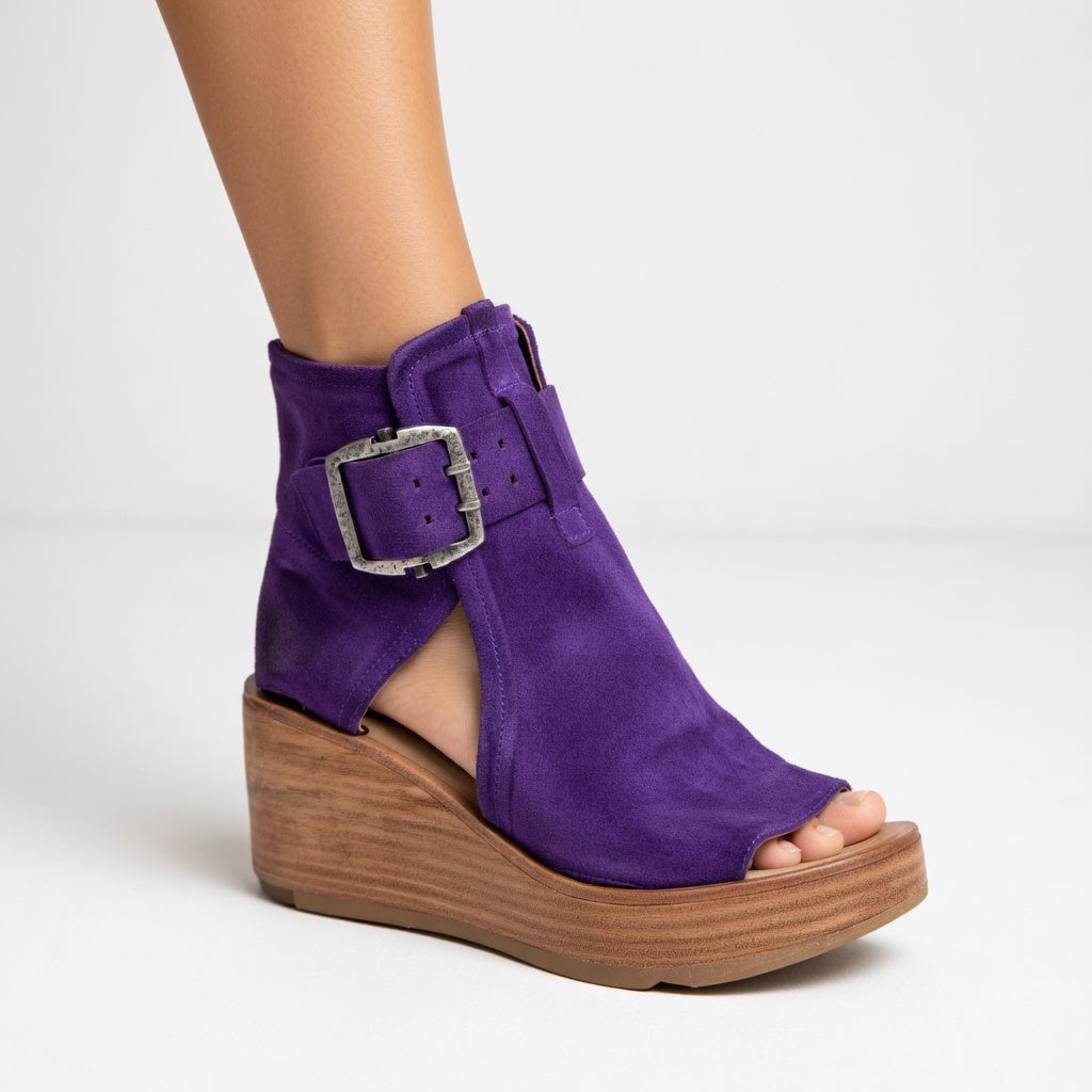 Ravina | Comfortable Wedge Sandals for Women – Stylish Ankle Strap Wedge Heels 0