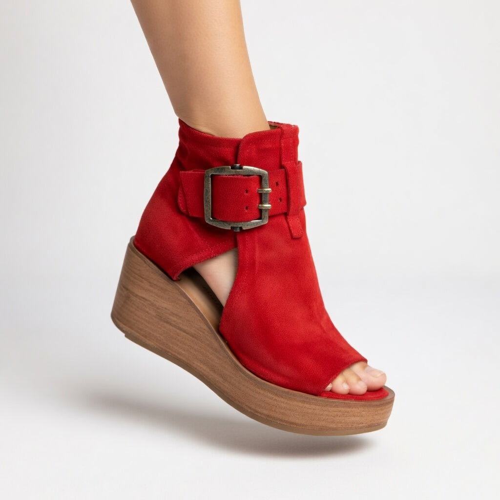 Ravina | Comfortable Wedge Sandals for Women – Stylish Ankle Strap Wedge Heels 1