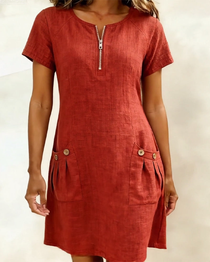 Renee | Stylish & Comfortable Plus Size Women's Shift Dress 7