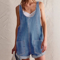 Lina | Locker sitzender Denim-Overall für Damen