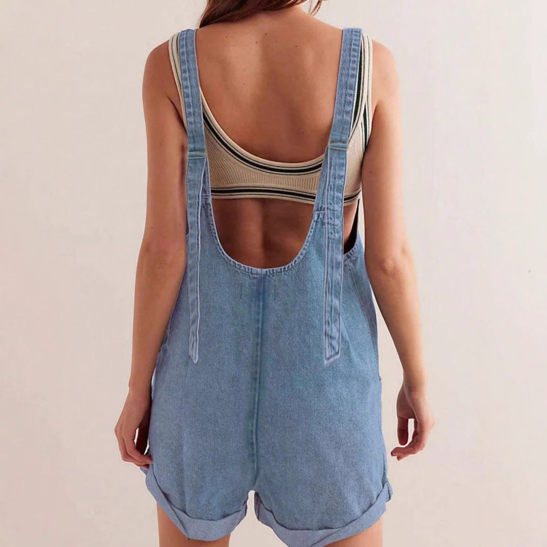 Riley | Relaxed Fit Denim Romper for Women – Stylish & Casual Jumpsuit 2