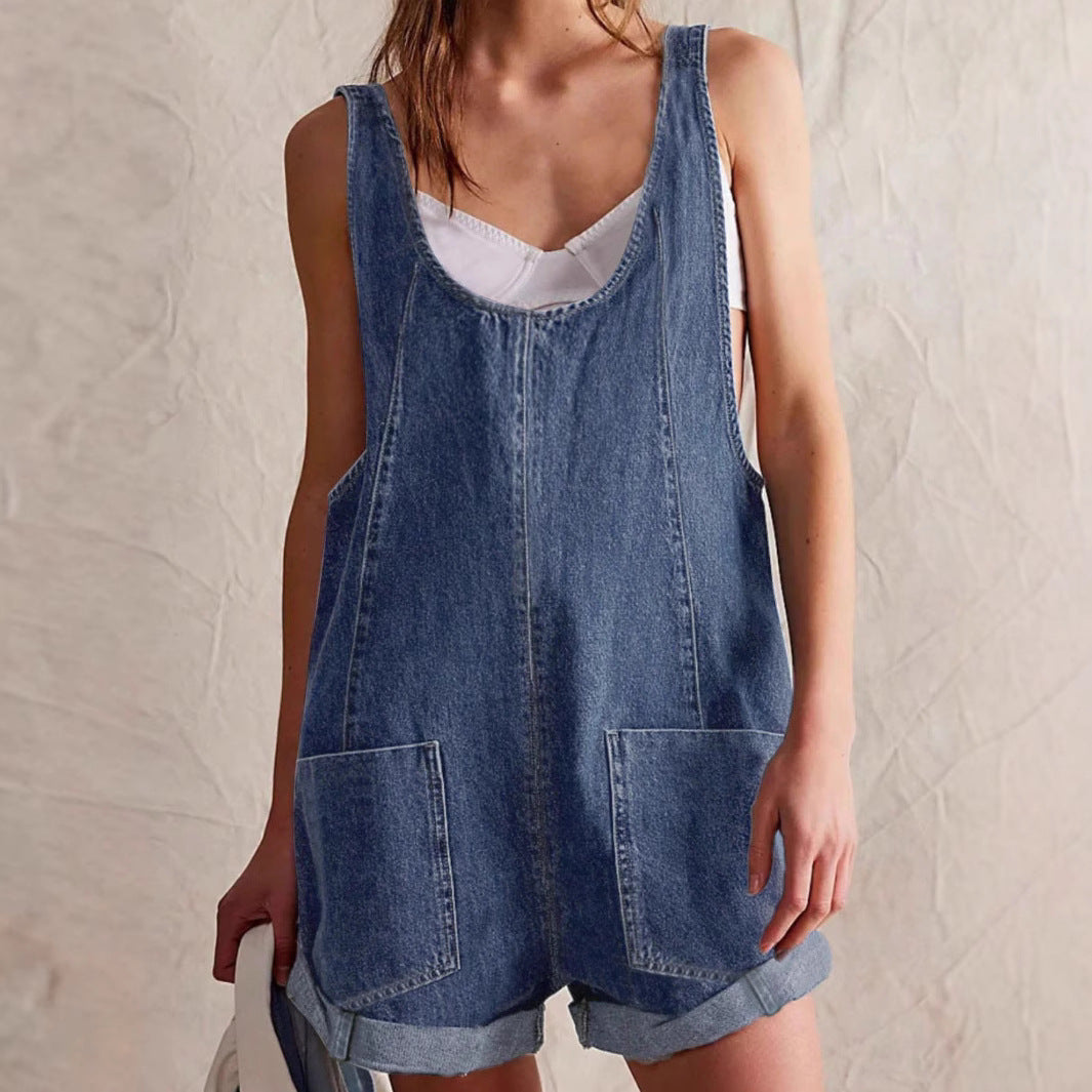 Riley | Relaxed Fit Denim Romper for Women – Stylish & Casual Jumpsuit 4