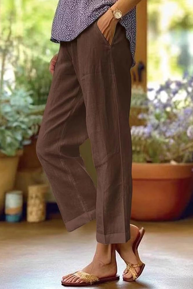 Rita | Airy, Relaxed & Flattering Women's Linen Pants Trousers 1