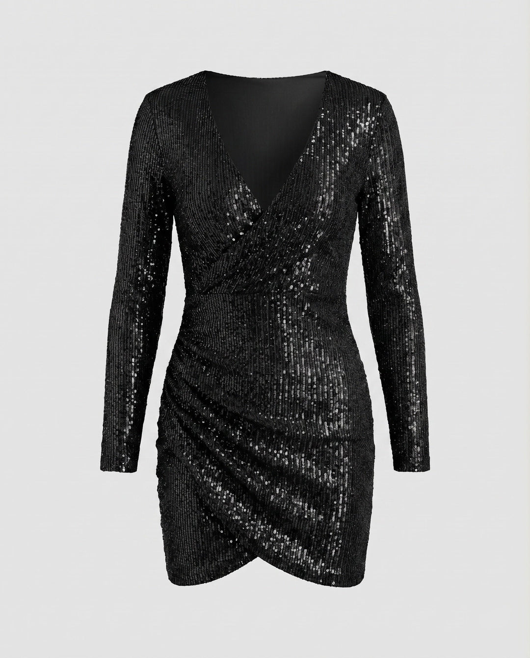 Rivelle | Women's Dress Cocktail Mini Wrap Ruffles Bodycon Elegant Fit 12