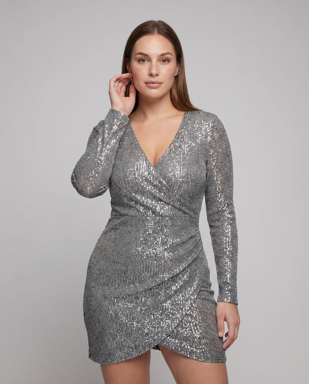 Rivelle | Women's Dress Cocktail Mini Wrap Ruffles Bodycon Elegant Fit 2