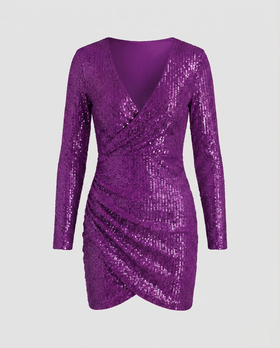 Rivelle | Women's Dress Cocktail Mini Wrap Ruffles Bodycon Elegant Fit 6