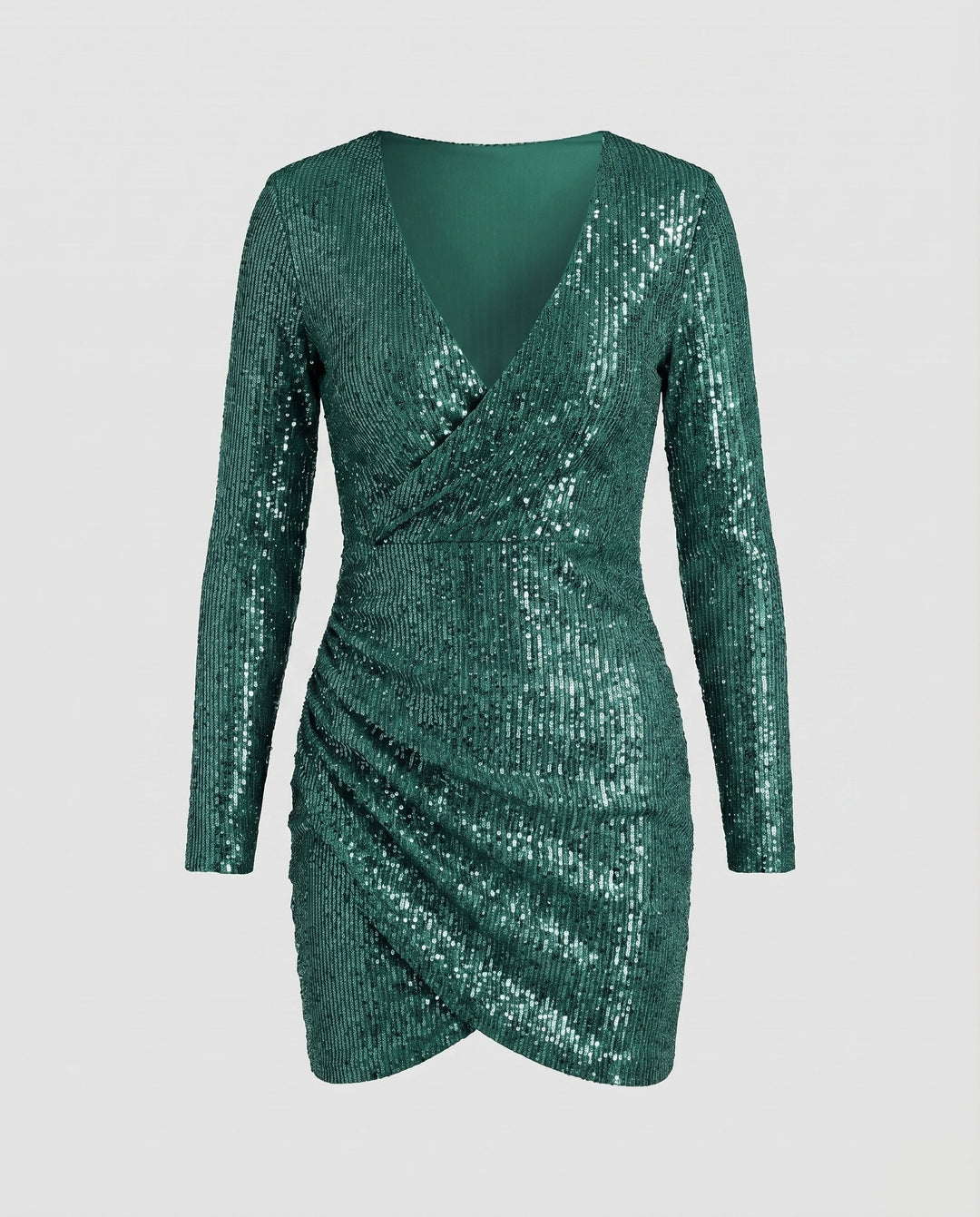 Rivelle | Women's Dress Cocktail Mini Wrap Ruffles Bodycon Elegant Fit 9