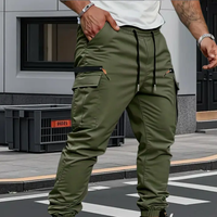 William | Pantaloni Cargo Premium Elasticizzati con Polsini Elastici
