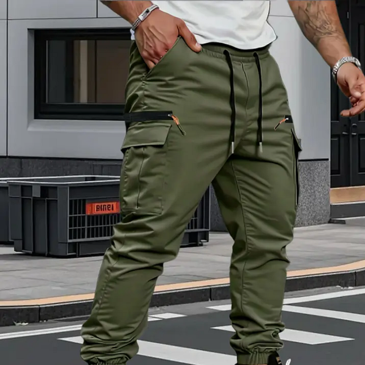 Rolan | Comfortable Black Cargo Pants - Stylish, Functional & Perfect for Everyday Wear 0