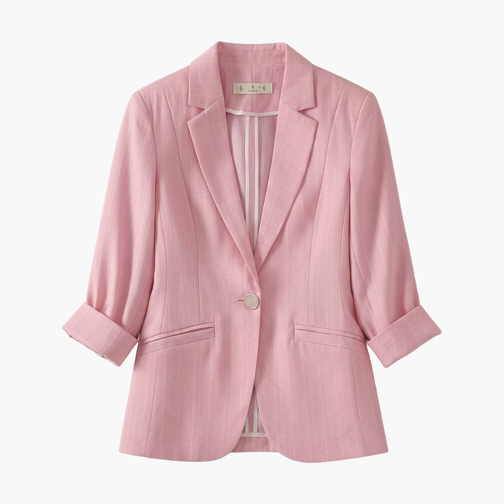 Rosa | Elegant Tailored Women's Pink Blazer – 3/4 Sleeve &amp; Versatile Style 1