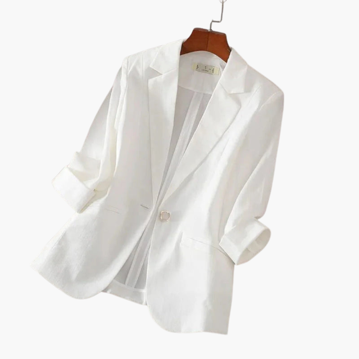 Rosa | Elegant Tailored Women's Pink Blazer – 3/4 Sleeve &amp; Versatile Style 2