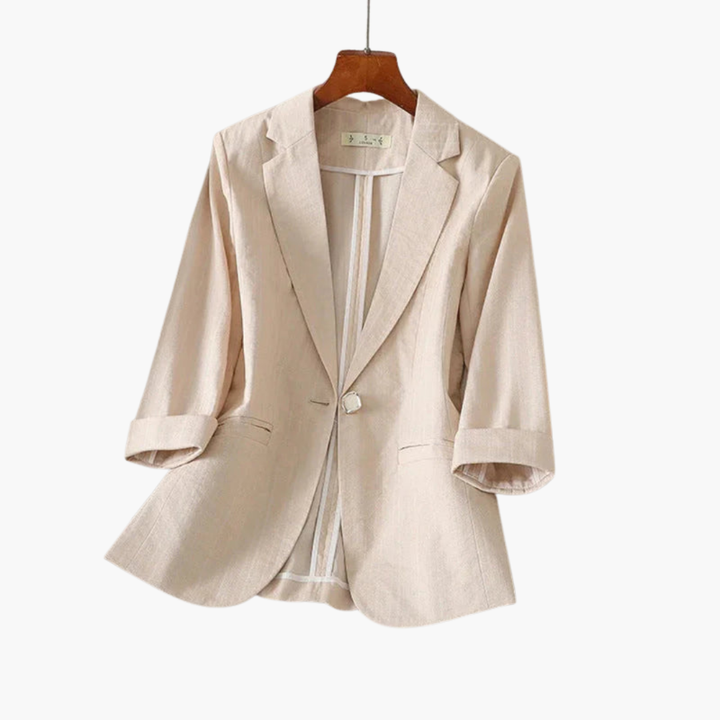 Rosa | Elegant Tailored Women's Pink Blazer – 3/4 Sleeve &amp; Versatile Style 3