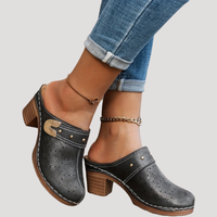 Alice | Classic Block Heel Clogs for Women