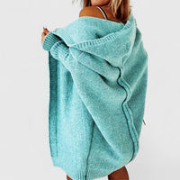 Victoria | Oversized Hooded Knee-Length Cardigan