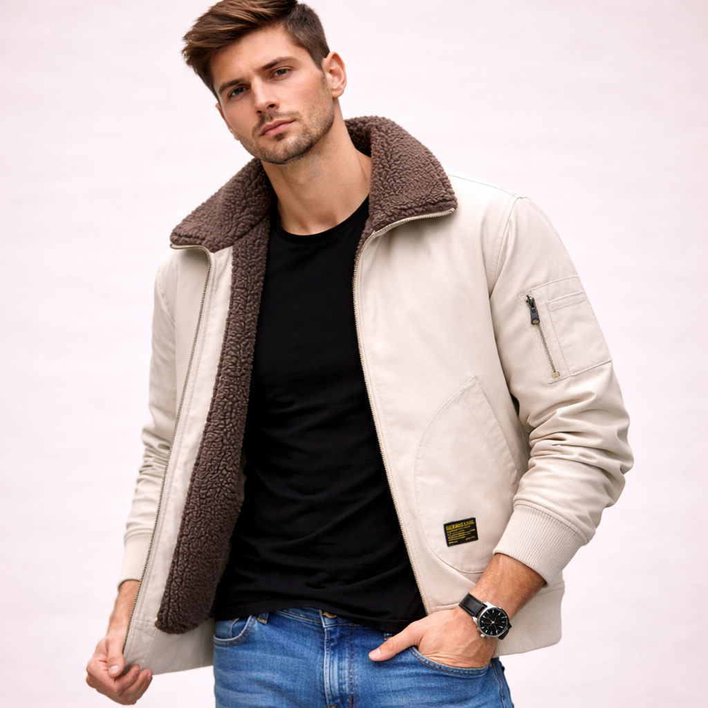 Ryder | Men’s Sherpa-Lined Pilot Jacket 2