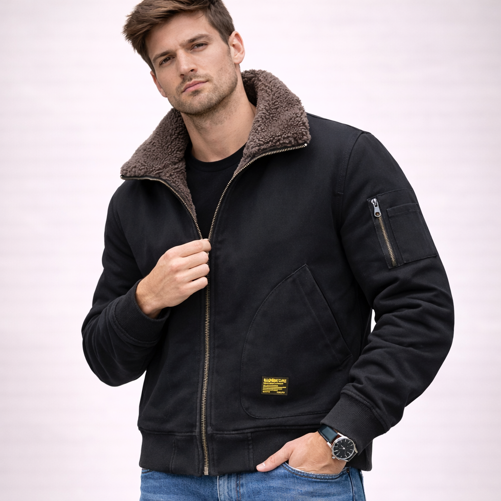 Ryder | Men’s Sherpa-Lined Pilot Jacket 3