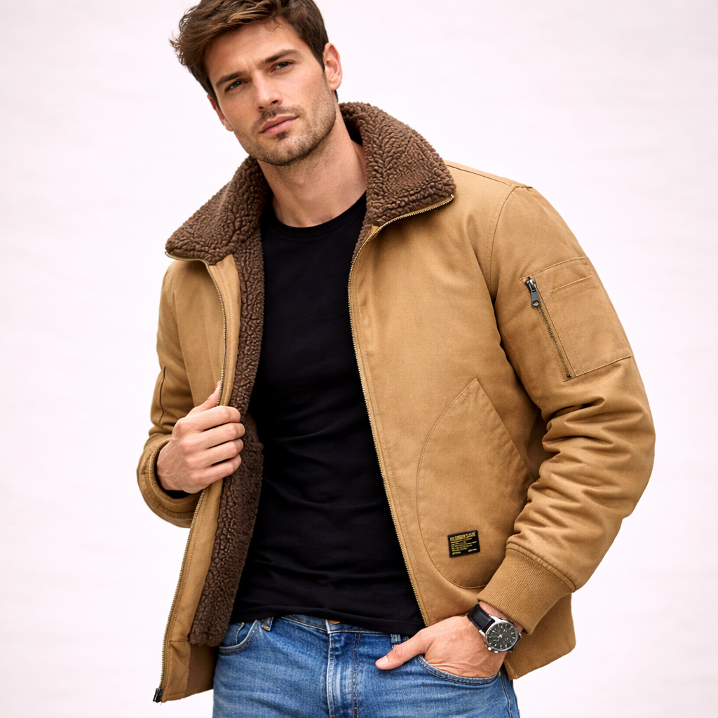 Ryder | Men’s Sherpa-Lined Pilot Jacket 4