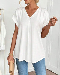 Amelia | Slimming V-Neck T-Shirt for Effortless Style