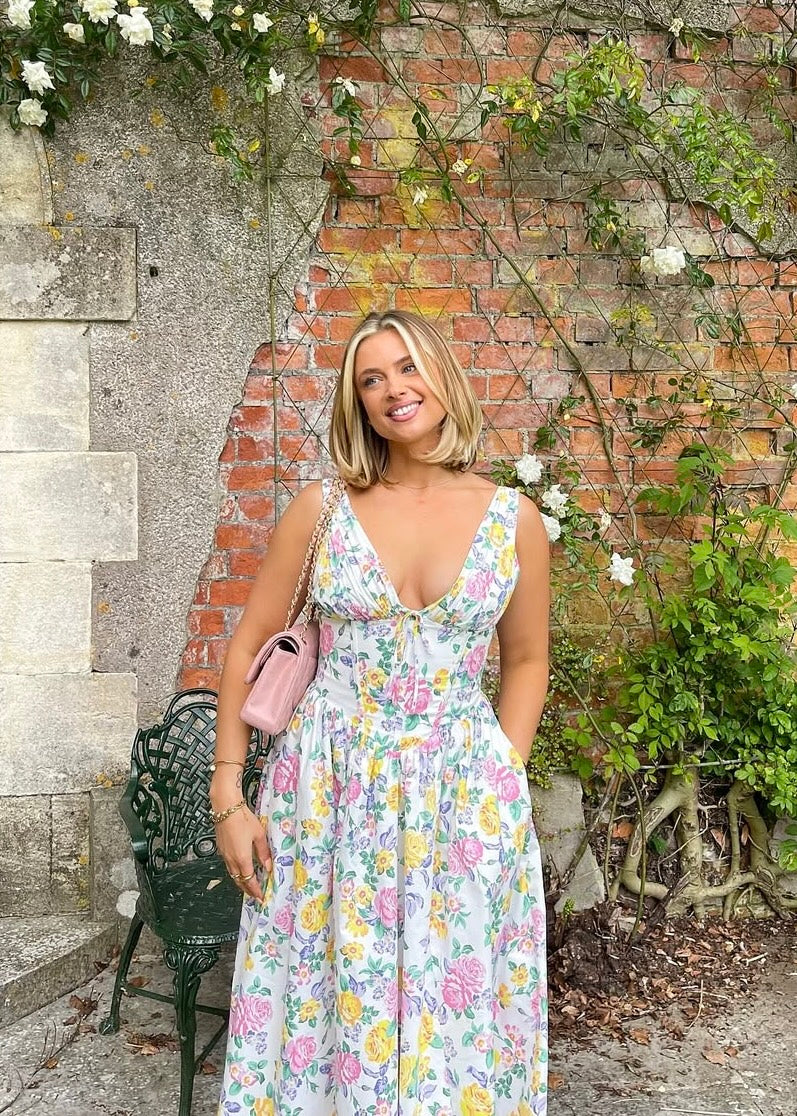 Saffron | Wedding Guest Dress Elegant Flowy Summer Fit 4