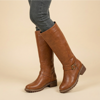 Arlina | Elegant And Cozy Leather Boots