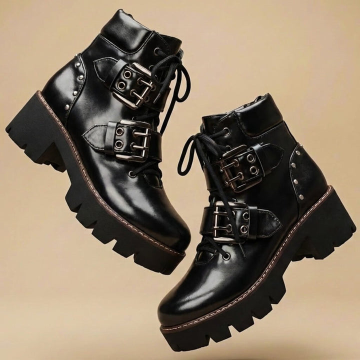Savannah Buckle Ankle Boots 1