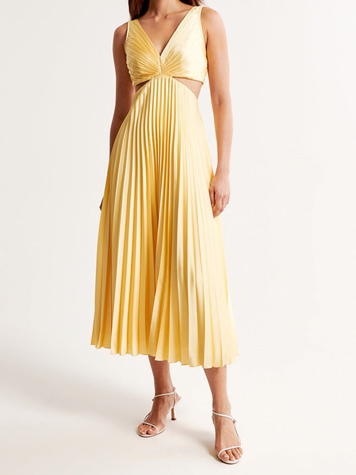 Scarlett | Women's Mother of the Bride Dress Pleated Cut-Out Maxi 2
