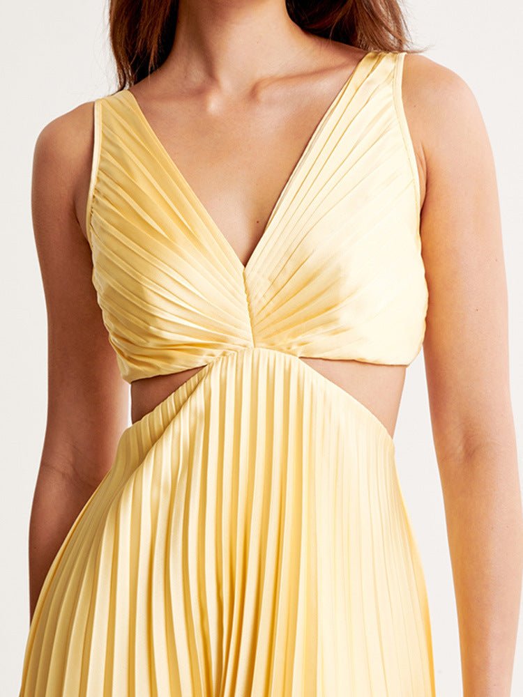 Scarlett | Women's Mother of the Bride Dress Pleated Cut-Out Maxi 4