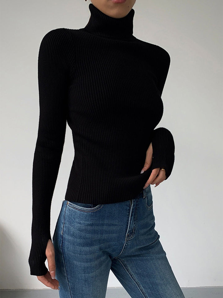 Scarlett | Women's Ribbed Turtleneck Lightweight Knit Sweater 6