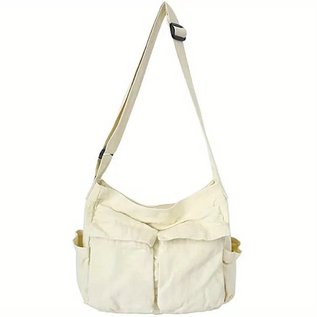 Scarlett | Women's Vintage Multi-Pocket Canvas Tote Bag Crossbody Shoulder Bag 7