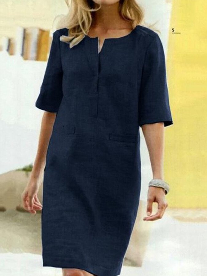 Sera | Elegant & Comfortable Women's Summer Dress - Versatile Shift Style for Any Occasion 3