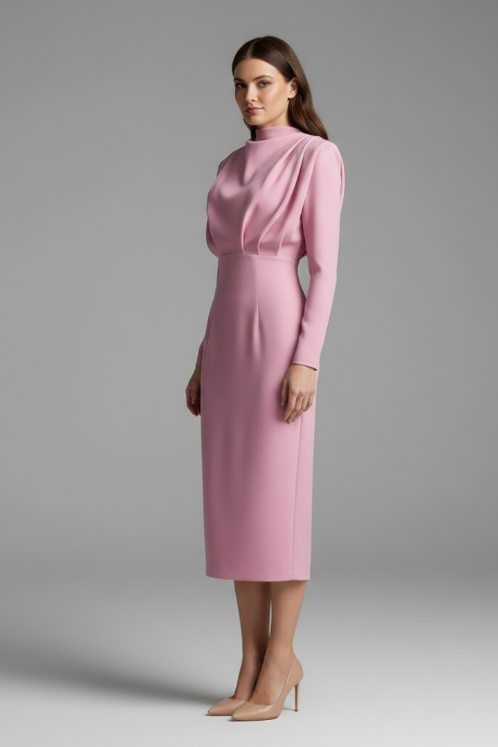 Serafina | Elegant Long Sleeve Maxi Dress – Women's Dress for Wedding Guests & Formal Occasions 4