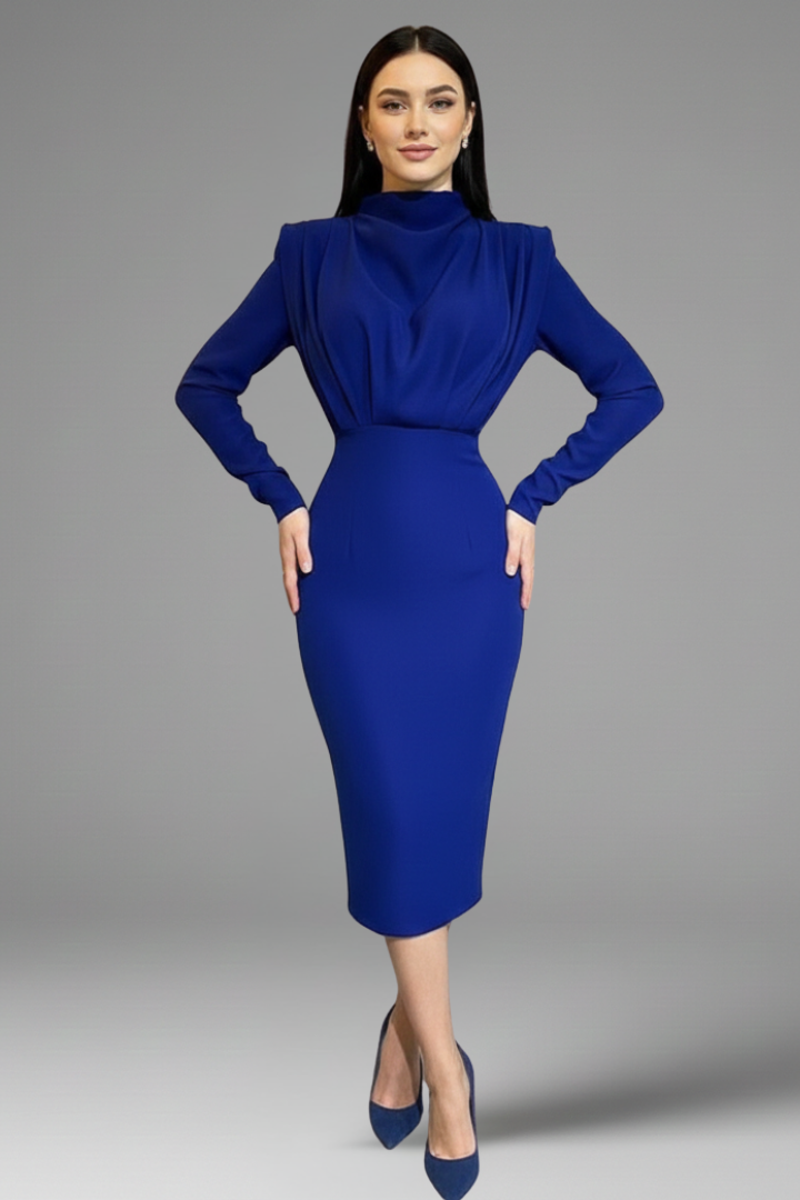 Serafina | Elegant Long Sleeve Maxi Dress – Women's Dress for Wedding Guests & Formal Occasions 9