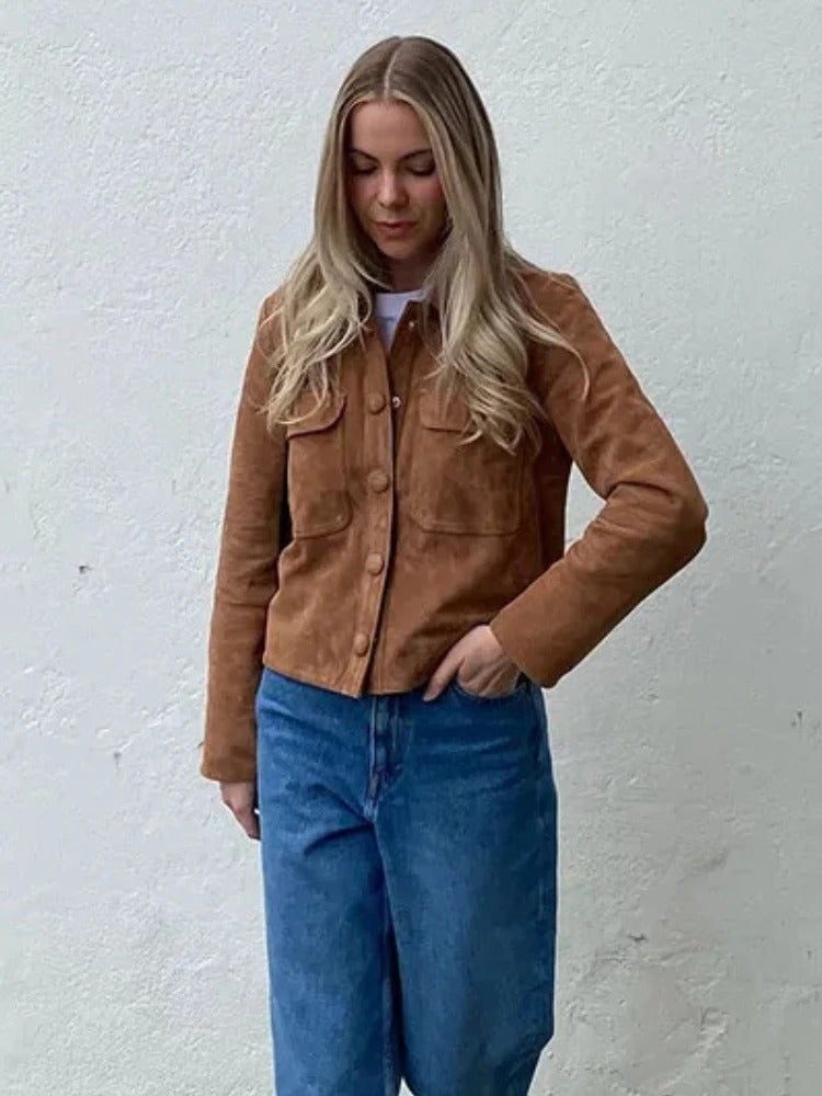 Serena | Women’s Elegant Suede Jacket 4