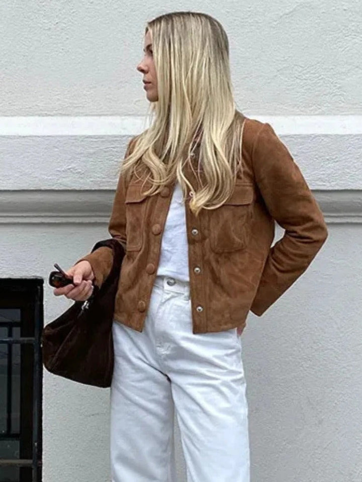 Serena | Women’s Elegant Suede Jacket 6