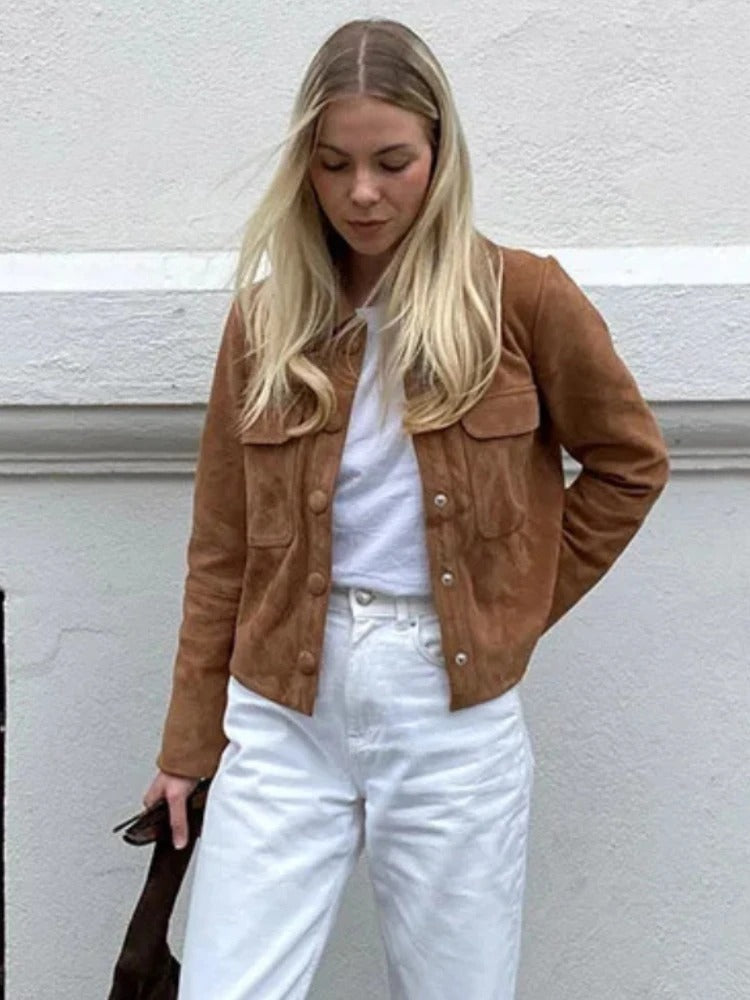 Serena | Women’s Elegant Suede Jacket 8