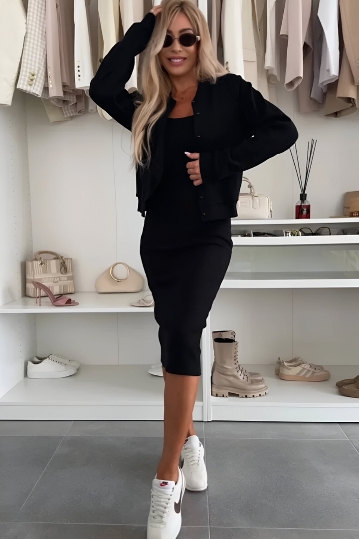 Sienna | Effortless Plus Size Dresses – Stylish Midi Dress & Cardigan Set 5