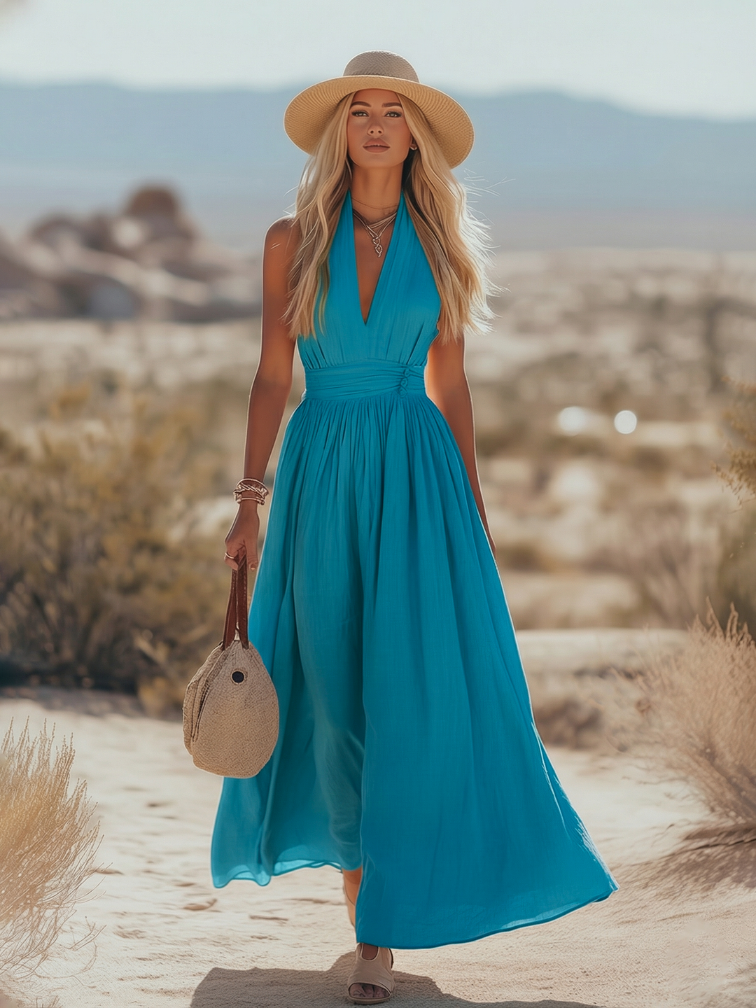 Sienna | Elegant, Flowing & Comfortable Women's Dress - Perfect for Summer and Wedding Guests 2
